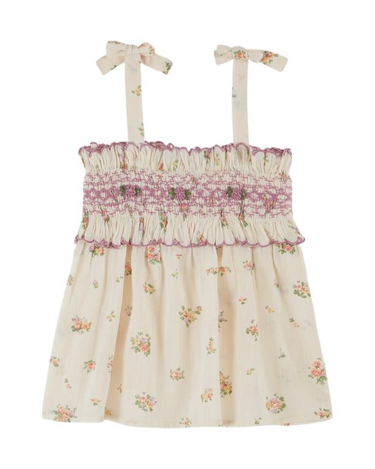 Emile et Ida - Floral Smocked Althea Top