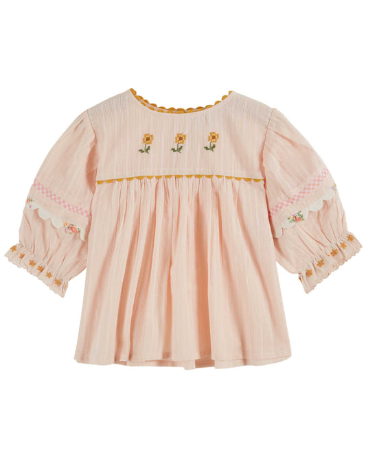 Emile et Ida - Embroidered Flowers Blouse