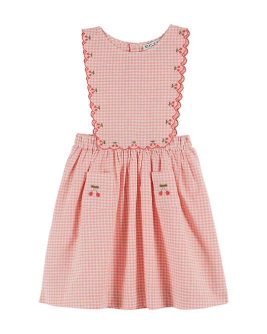 Emile et Ida - Apron Pink Gingham Dress
