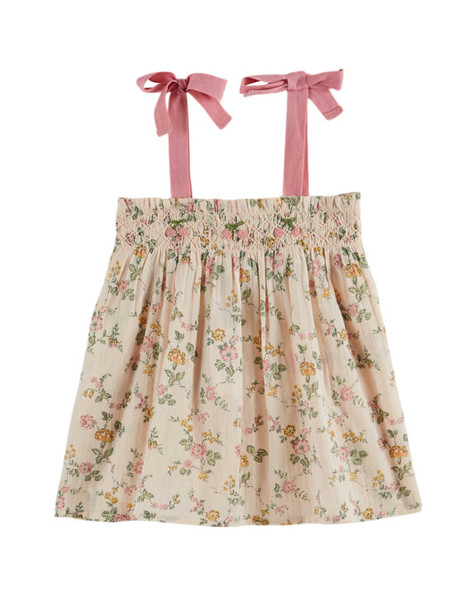 Emile et Ida - Smocked Rose Bush Flowers Top