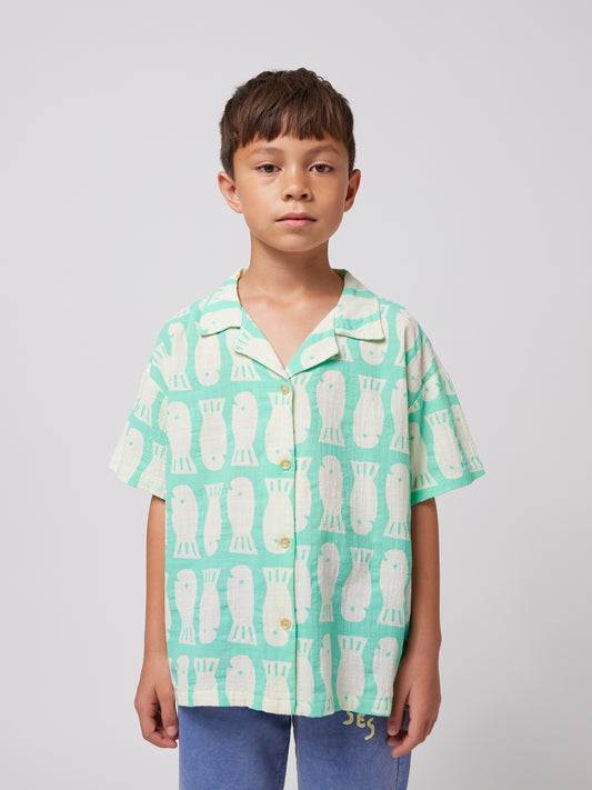 Bobo Choses - Lucky Fish Woven Shirt (Kid) - Last 10/11
