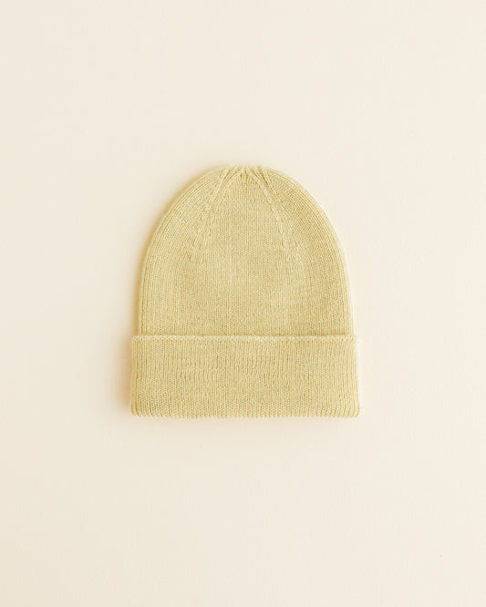 Hvid - Fonzie Beanie (NB Light Yellow)