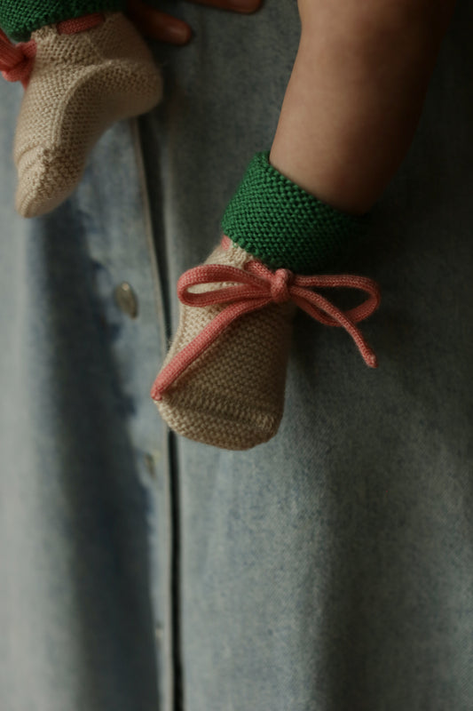 Hvid - Booties (Cream/Grass)