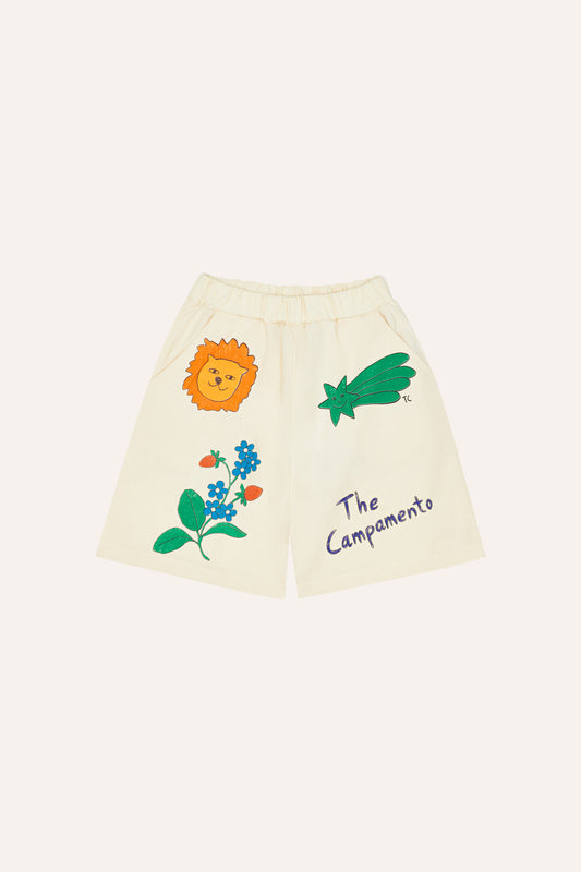 The Campamento - Drawings Ecru Shorts