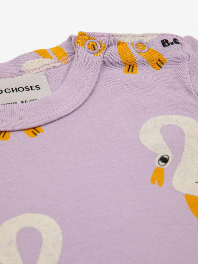 Bobo Choses - Pelican Lavender Long T-Shirt (Baby)