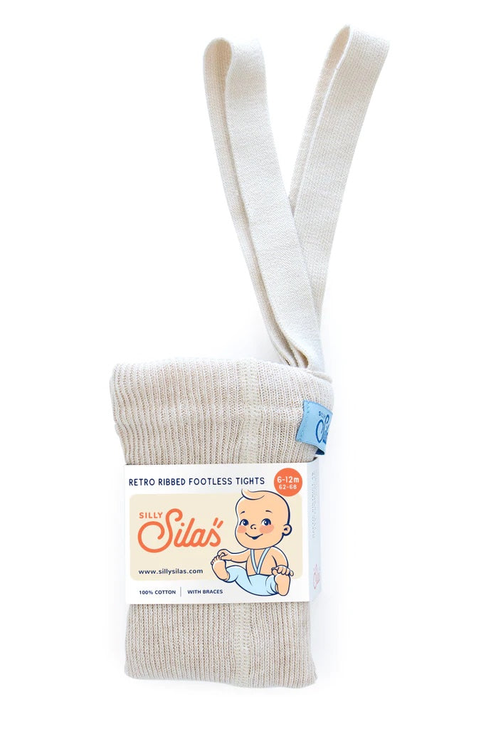 Silly Silas - Footless Tights (Cream) - Only 2/3 & 3/4