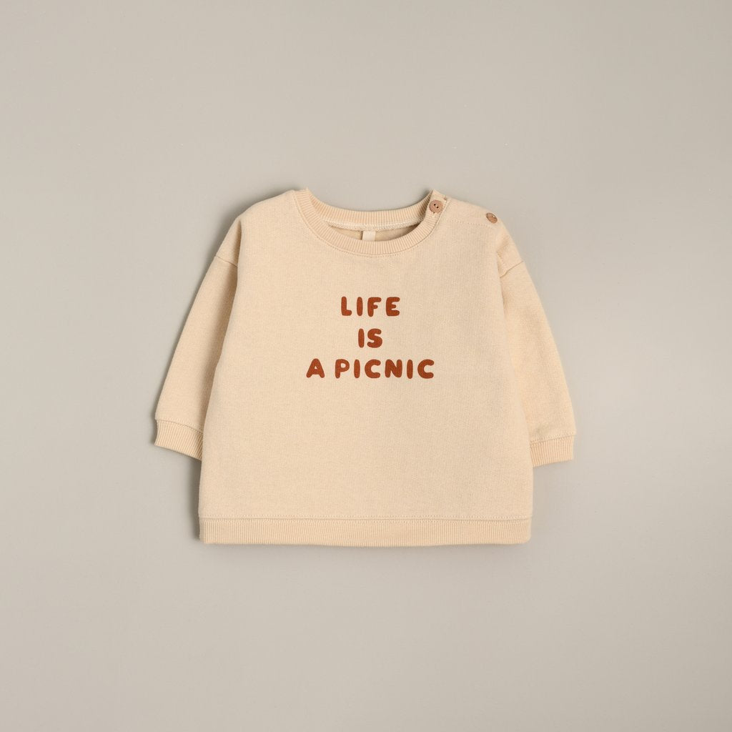 Organic Zoo - LIFE IS A PICNIC Sweatshirt - Last 1/2Y