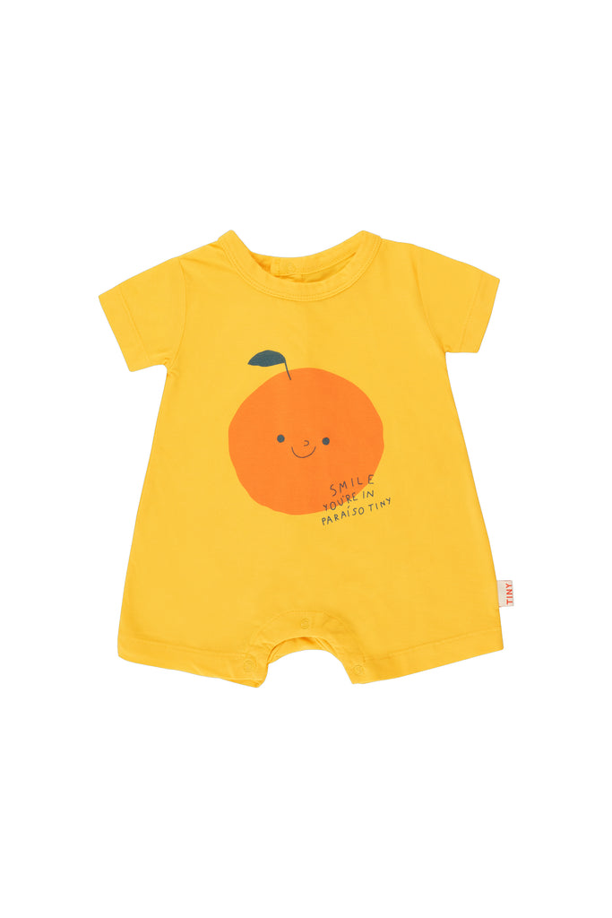Tiny Cottons - Tangerine One-Piece (Baby) - Last 18m