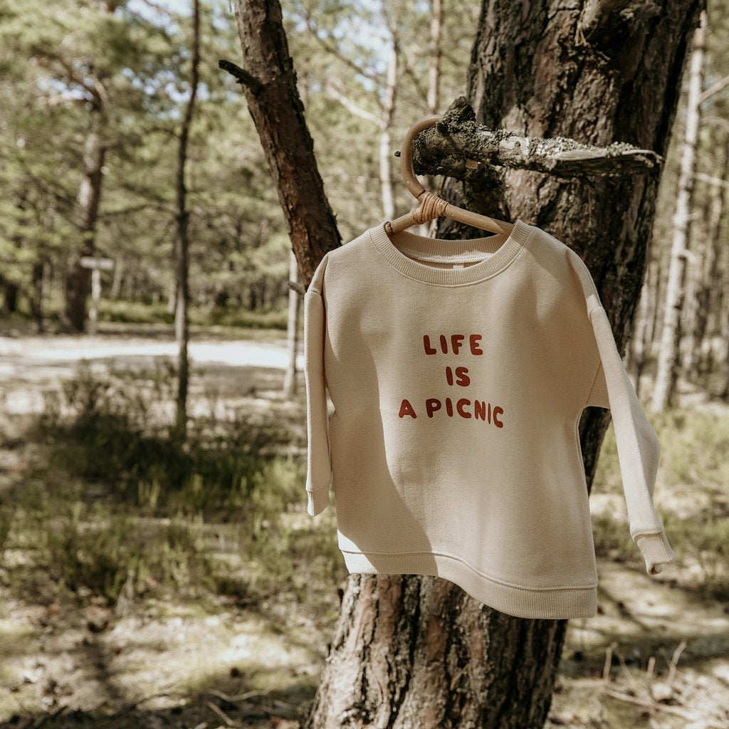 Organic Zoo - LIFE IS A PICNIC Sweatshirt - Last 1/2Y