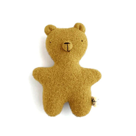Ouistitine - Wool Teddy Bear (Ochre)