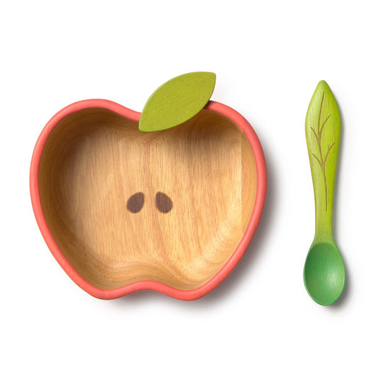 Oli & Carol - Pepa the Apple Bowl & Spoon Set
