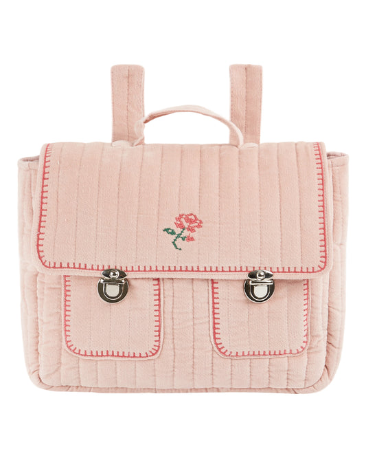Emile et Ida - Pale Pink Quilted Satchel