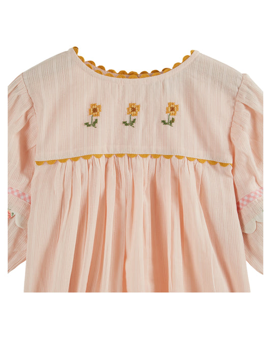 Emile et Ida -  Embroidered Flowers Blouse