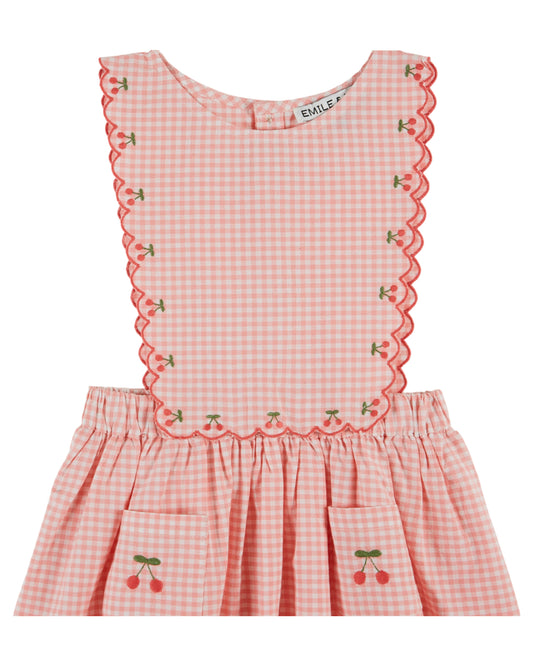 Emile et Ida - Apron Pink Gingham Dress