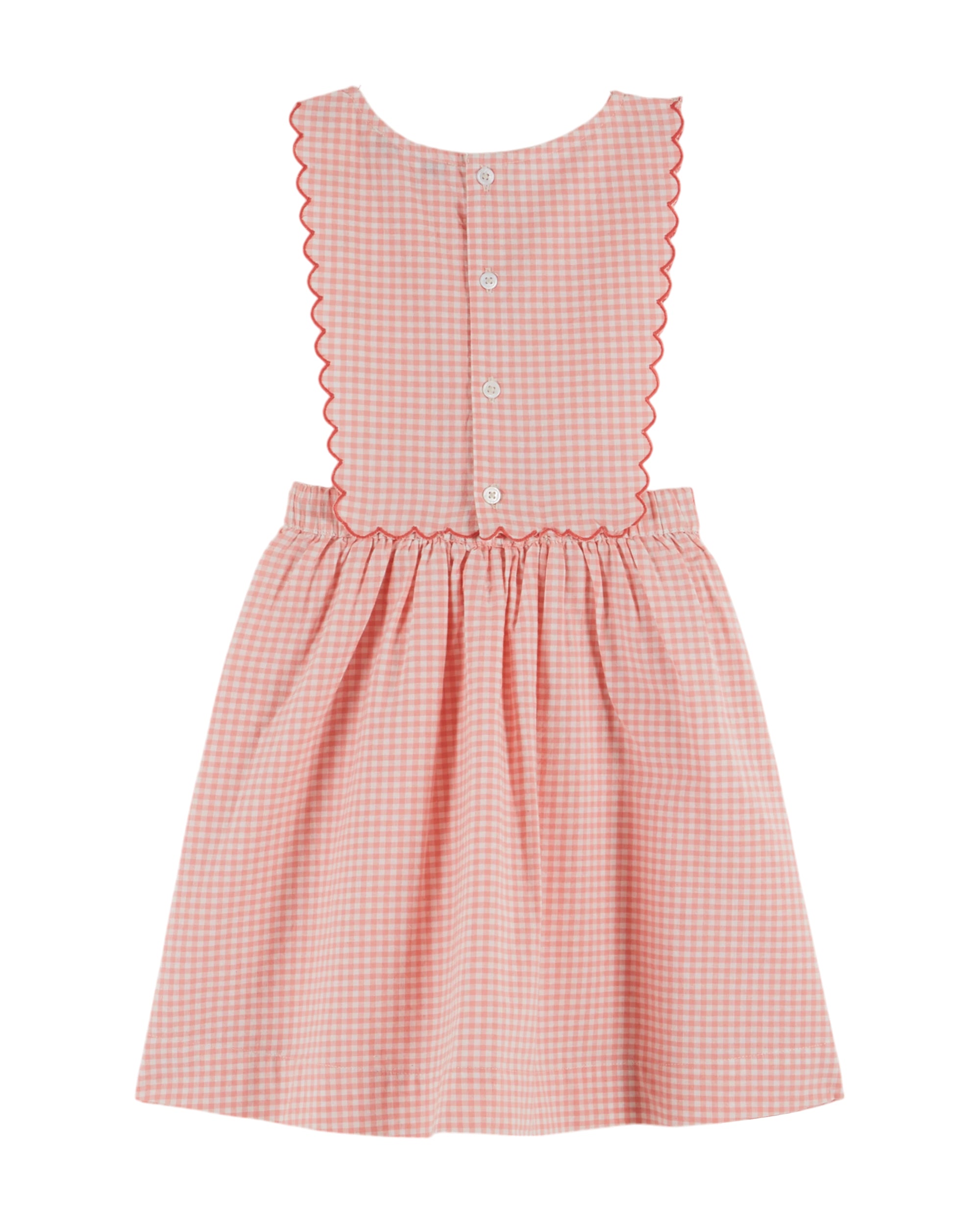 Emile et Ida - Apron Pink Gingham Dress – Hello Little Crew