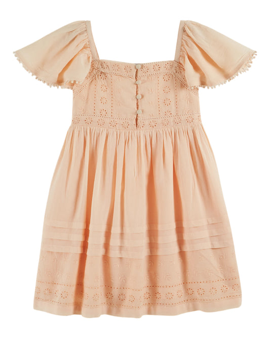 Emile et Ida -  Robe Broderie Anglaise (Apricot)