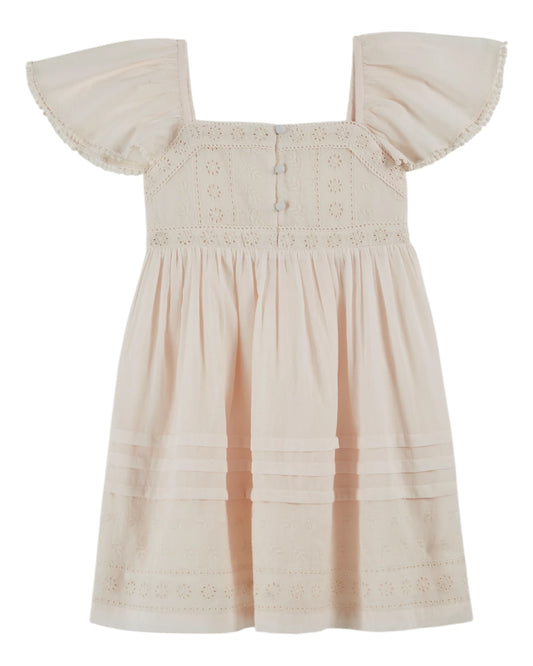Emile et Ida -  Robe Broderie Anglaise (Creme)