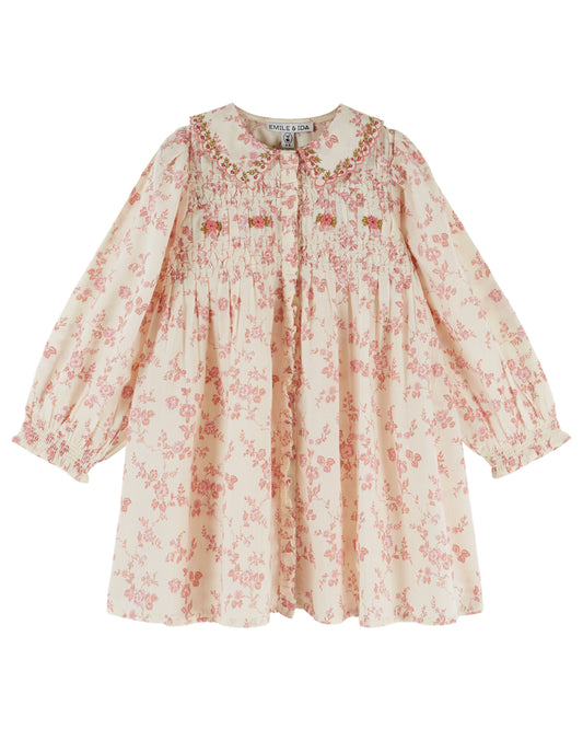 Emile et Ida -  Embroidery Smocked Dress (Rosalie)