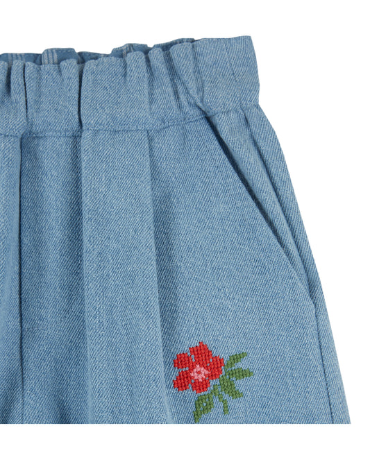 Emile et Ida - Light Denim Knee Pad Pants