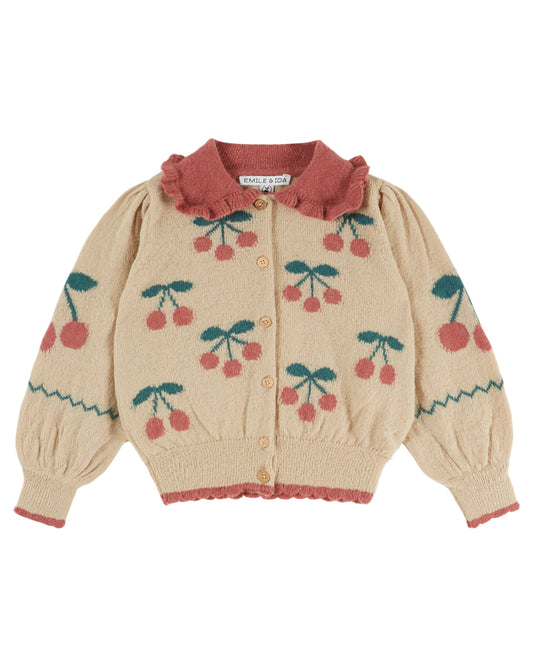 Emile et Ida - Cherries Cardigan (Kid)
