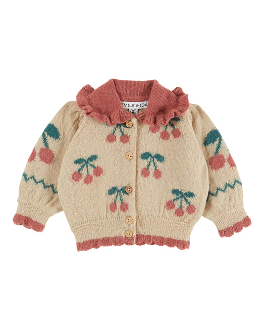 Emile et Ida - Cherries Cardigan (Baby)