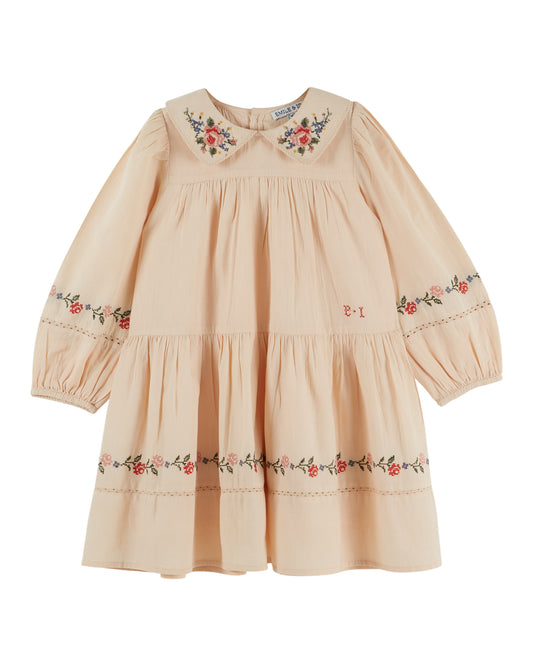 Emile et Ida -  Cross-Stitch Dress (Farine)