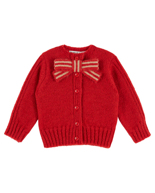 Emile et Ida - Red Bow Cardigan (Baby)