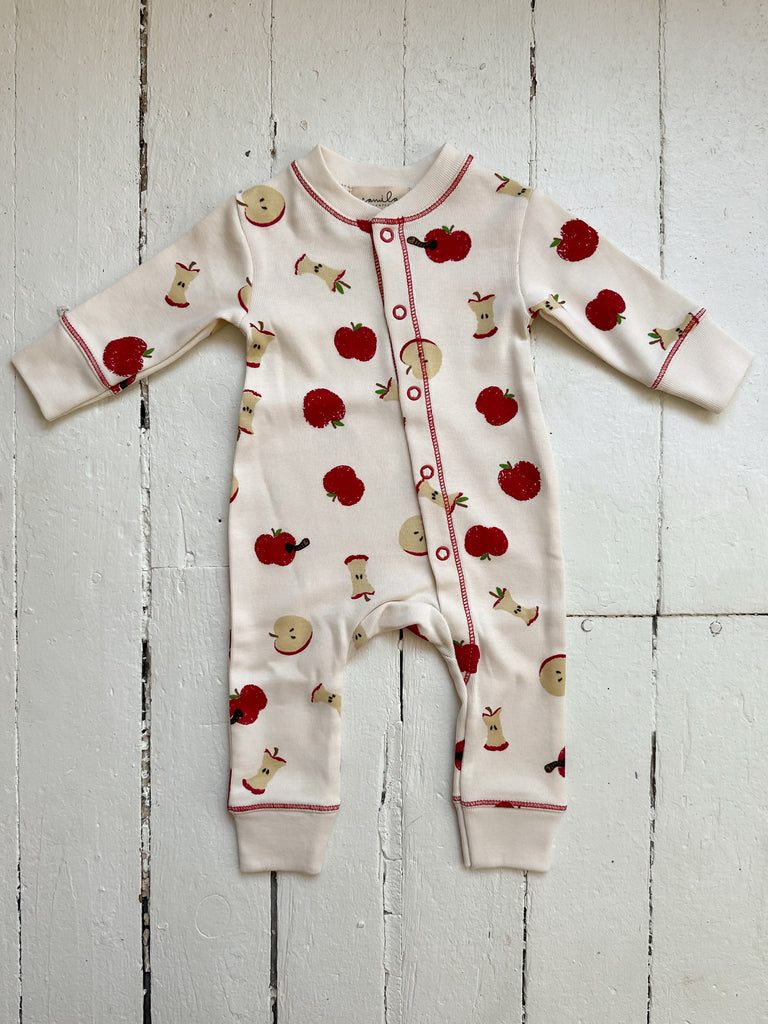 Camila & Company - Button Down Bodysuit Pajamas (Sweet Apples)