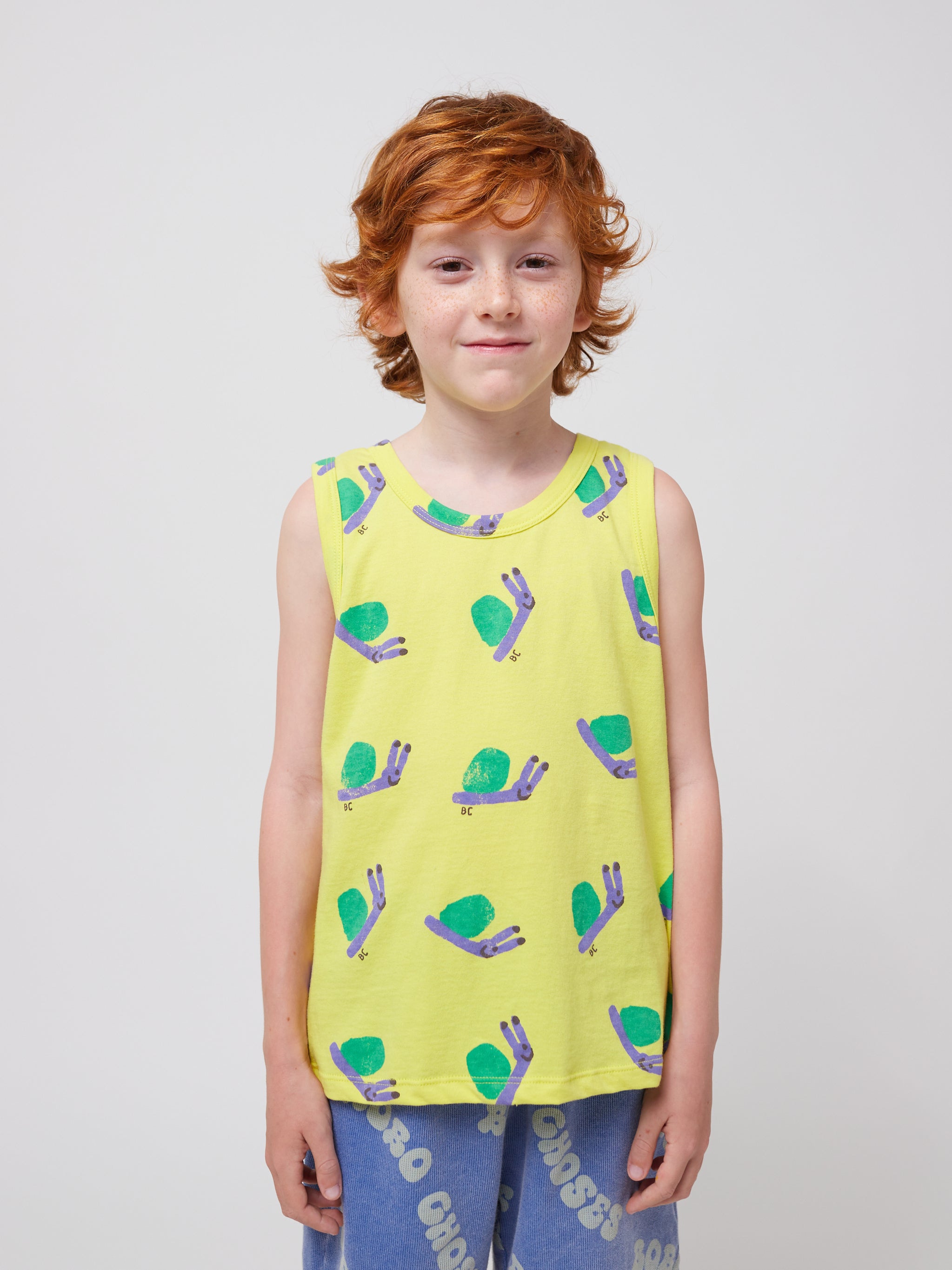 Bobo Choses - Funny Snail All Over Tank Top (Kid) - Last 2/3