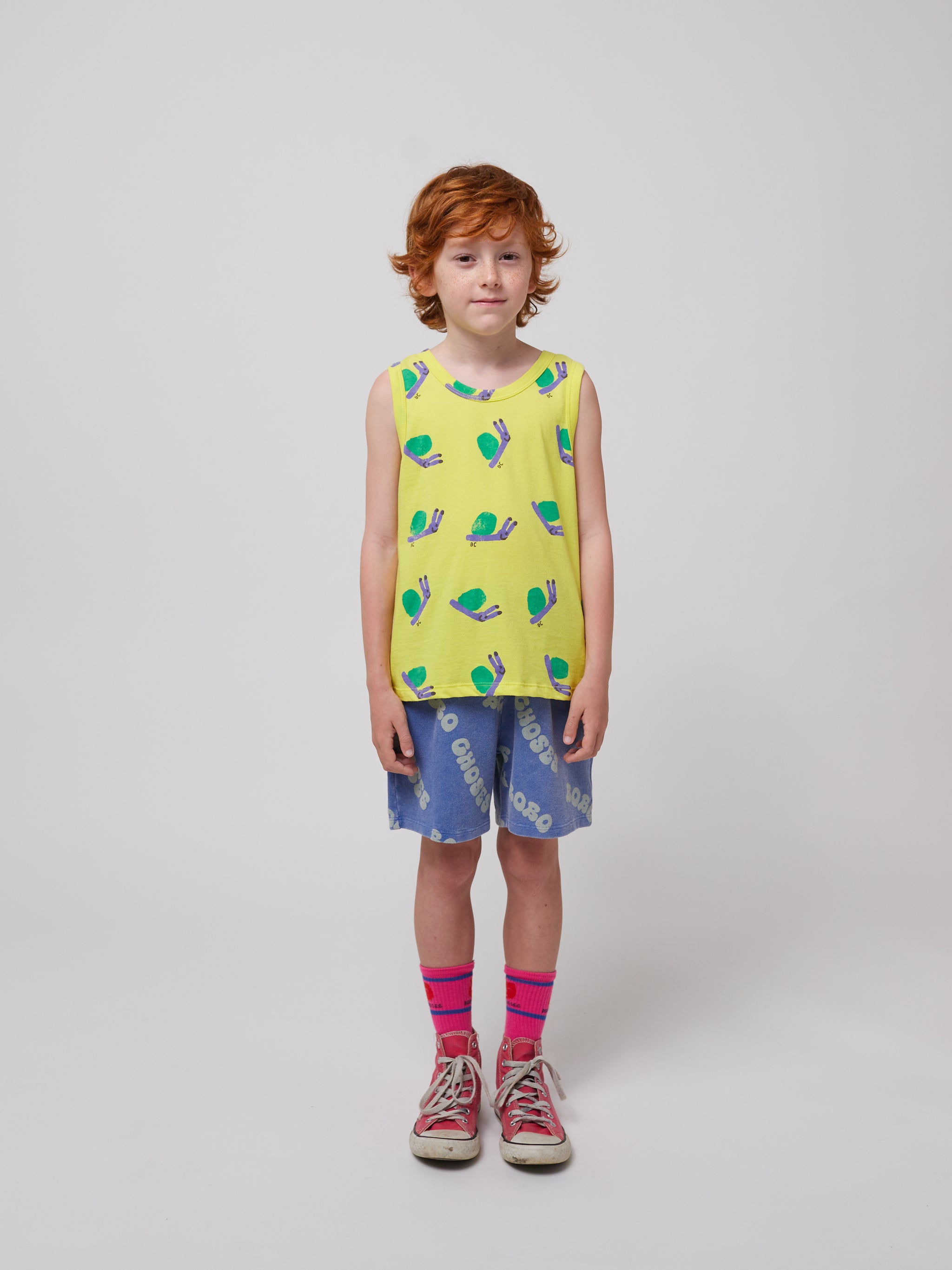 トップス bobochoses Bobo Choses - Funny Snail All Over Tank Top (Kid) - Last 2/3