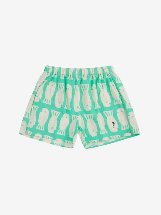 Bobo Choses - Lucky Fish All Over Woven Shorts (Kid)