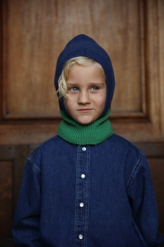 Hvid - Eddy Balaclava (Blue/Grass)