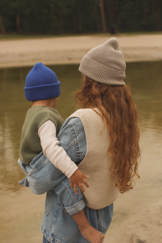 Hvid - Fonzie Beanie (Adult - Pebble)