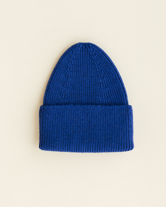 Hvid - Fonzie Beanie (Cobalt Blue)