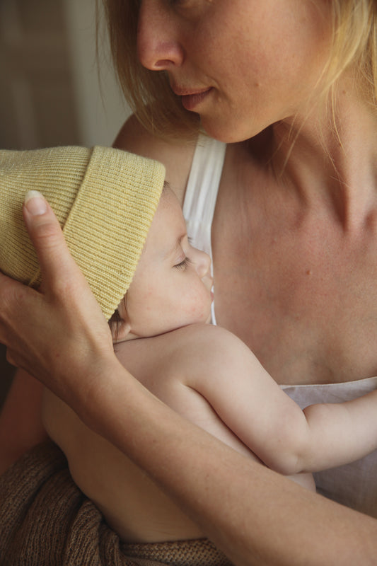 Hvid - Fonzie Beanie (NB Light Yellow)