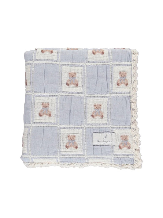 Bebe Organic - Teddy Bear Blanket (Blue)