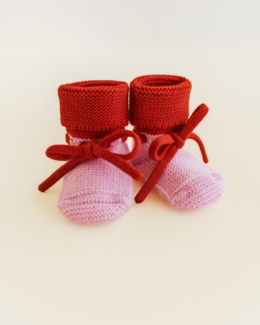 Hvid - Booties (Cotton Candy/Red)