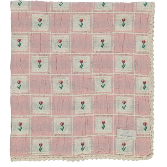 Bebe Organic - Bella Blanket (Pink Tulip Patchwork)
