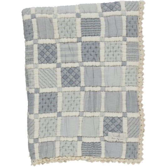 Bebe Organic - Mai Patchwork Blanket (Blue)