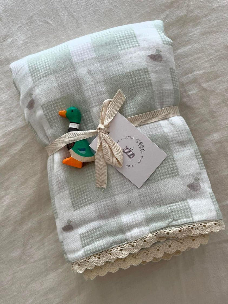 Little Mallard Duck Quilt Gauze Blanket