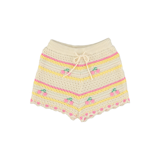 Bebe Organic - Paloma Shorts (Cherry Stripe)