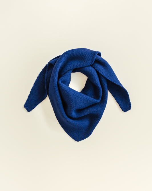 Hvid - Scarf Josephina (Cobalt Blue)