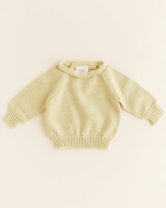 Hvid - Georgette Sweater (Light Yellow)