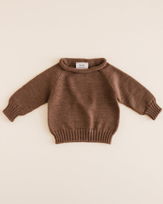 Hvid - Georgette Sweater (Mocha)