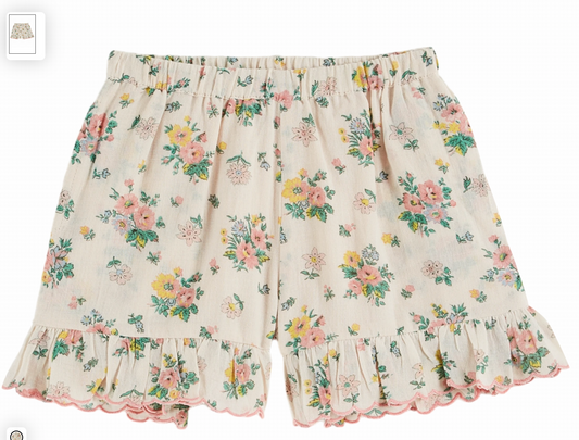 Emile et Ida - Scalloped Shorts (Pink Spring)