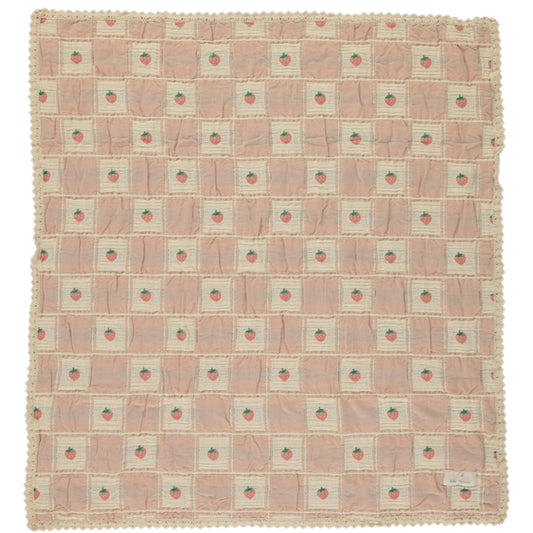 Bebe Organic - Strawberry Patchwork Blanket