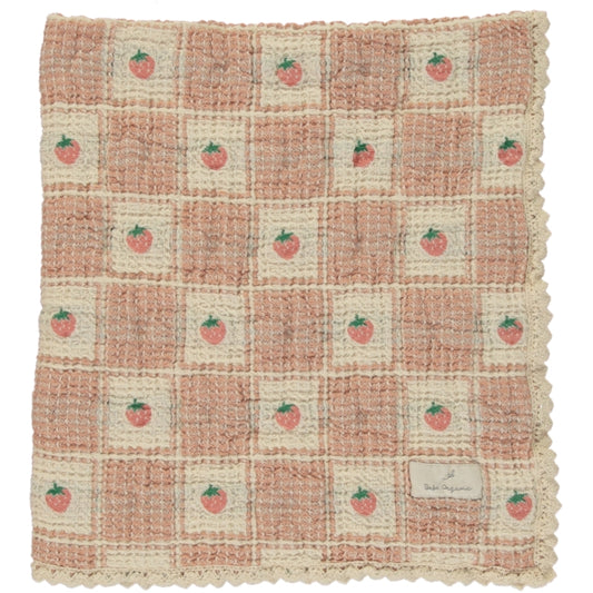 Bebe Organic - Strawberry Waffle Blanket