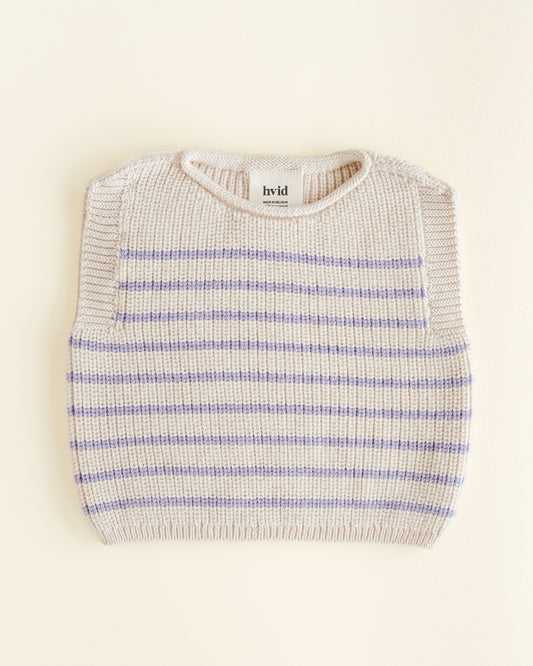 Hvid - Harvey Vest (Cream/Lilac - Baby)