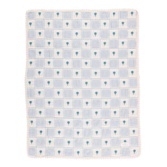 Bebe Organic - Balloon Blanket (Blue)