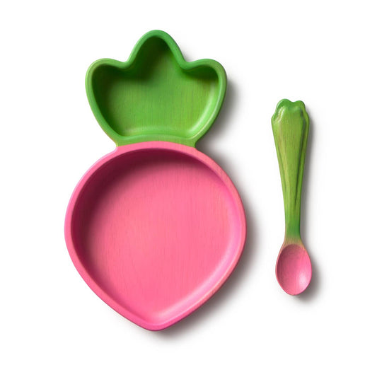 Oli & Carol - Ramona the Radish Plate & Spoon Set
